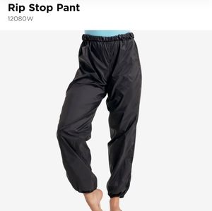 Capezio ripstop pants size small black dance pants